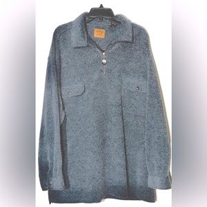 St. John’s Bay Gray Pullover 1/4 Zip Pullover Shirt Men’s Size XXL